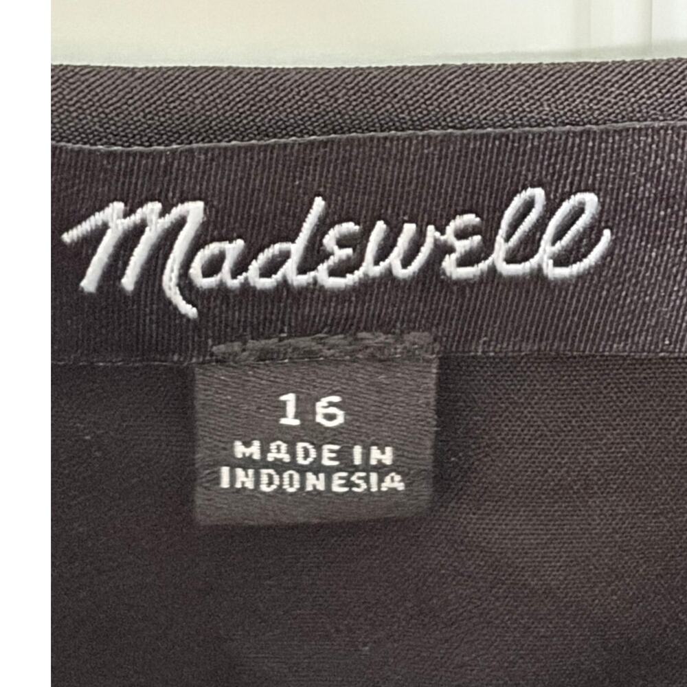Madewell Black Layton Midi Strap Dress Sz 16 - Picture 4 of 12